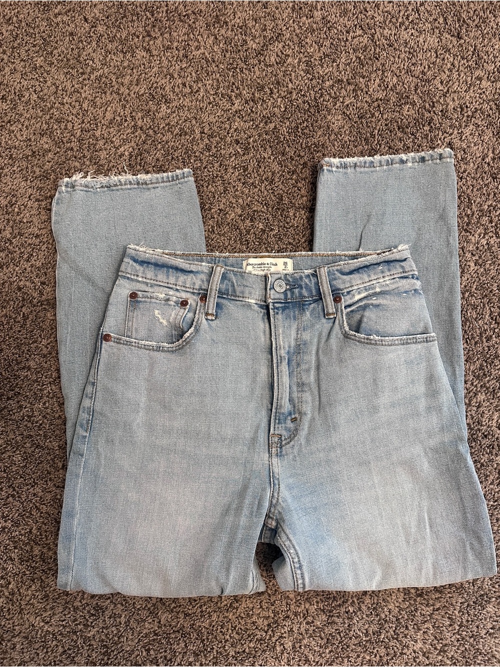 Abercrombie & fitch, ankle straight ultra high rise size 2S